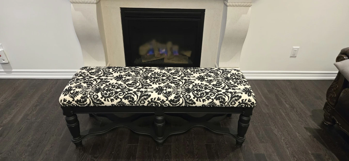Ashley's restored vintage bench