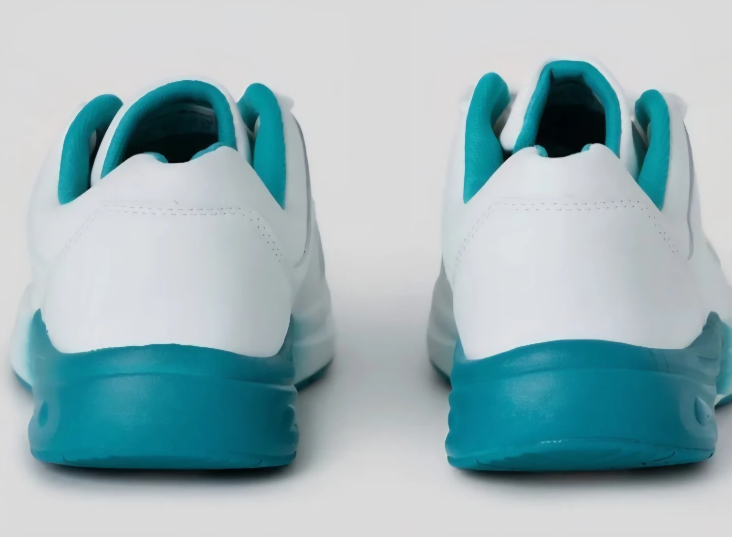 Comfort Wear White and Teal Sneakers