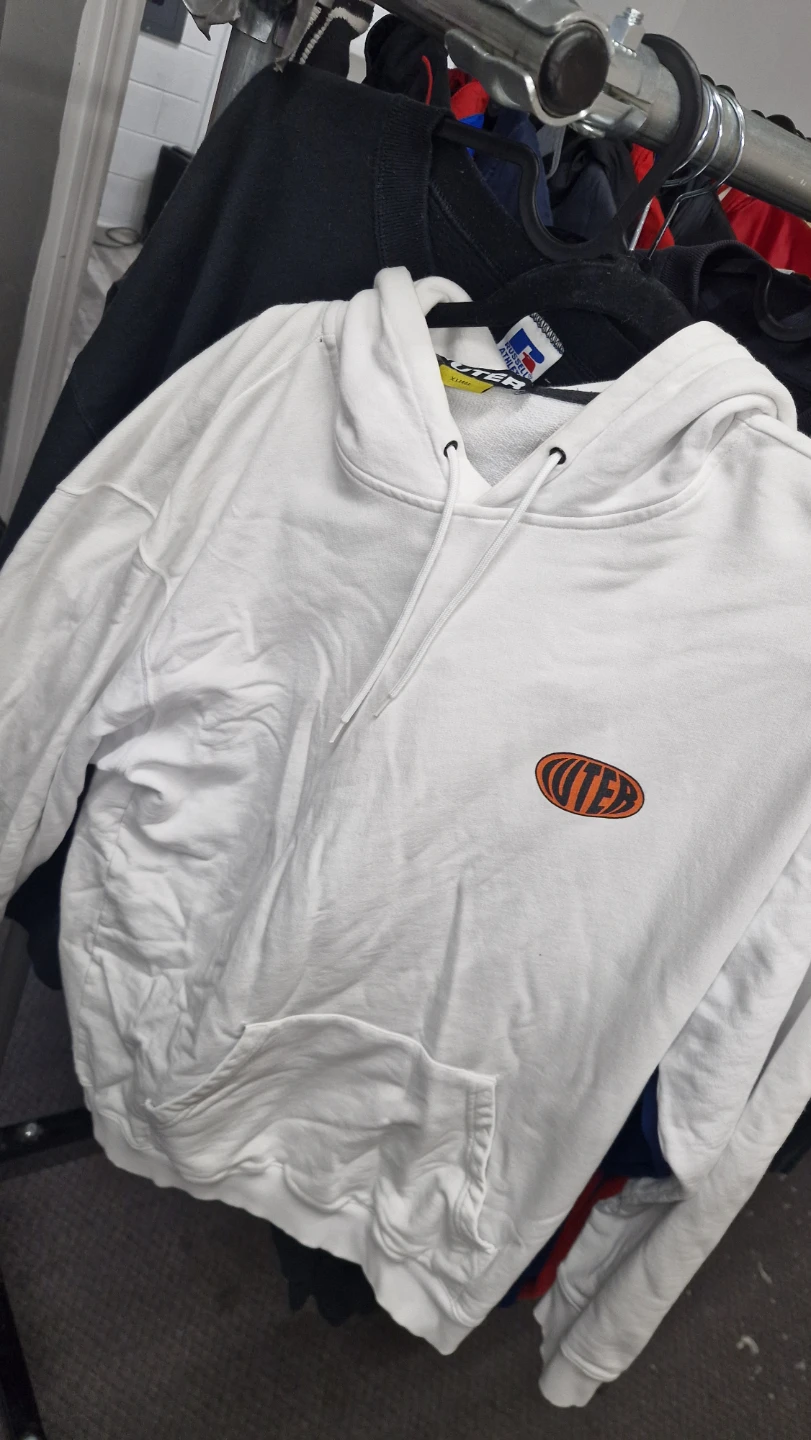 White Graphic Hoodie XL - photo 2