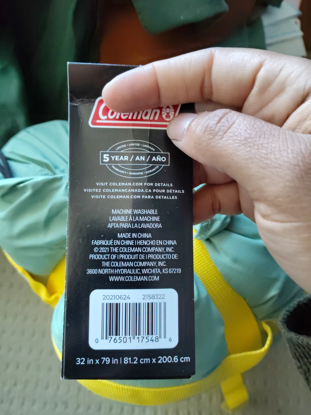 Coleman Big Bay Sleeping Bag - photo 5