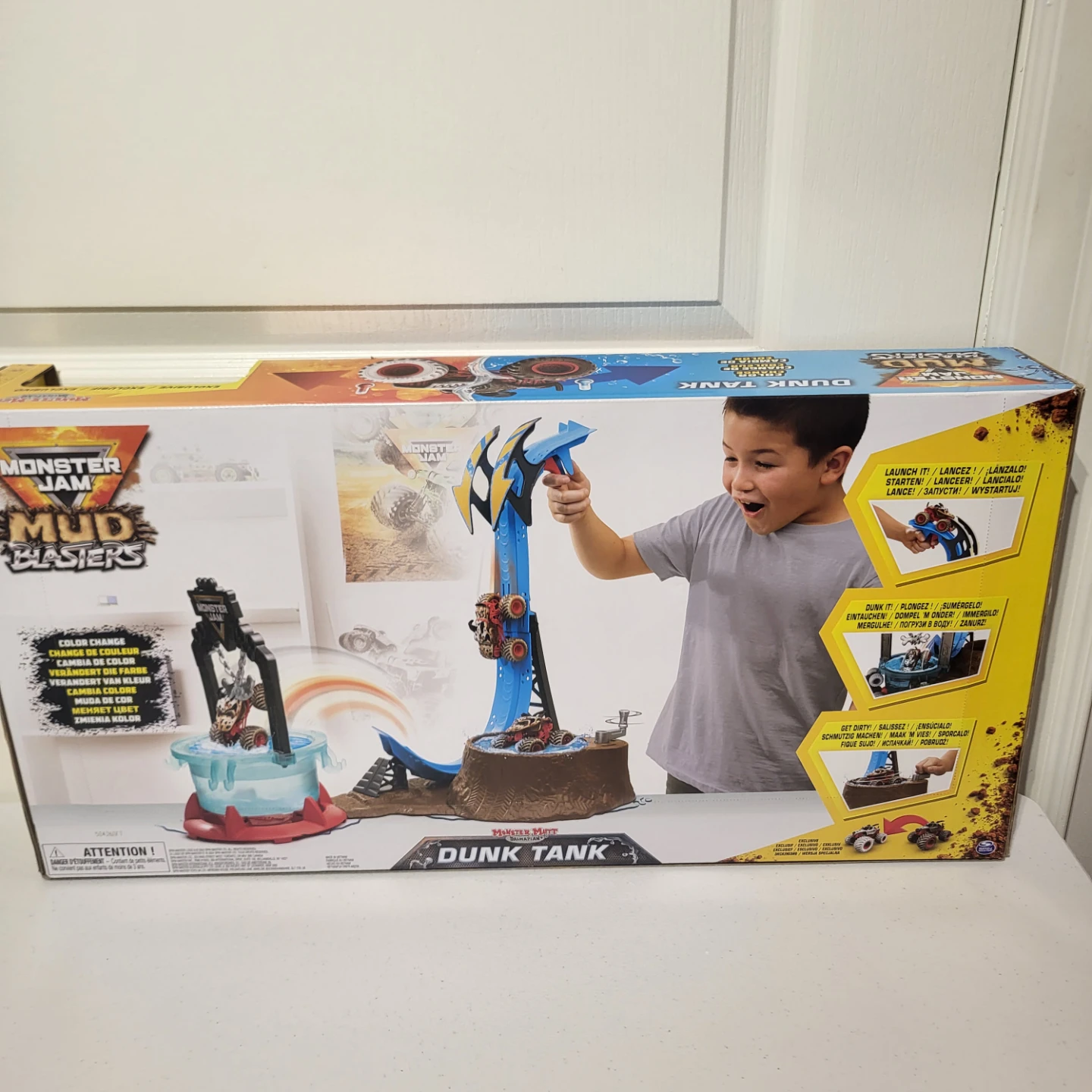 Monster Jam Mud Blasters Dunk Tank Playset - photo 5