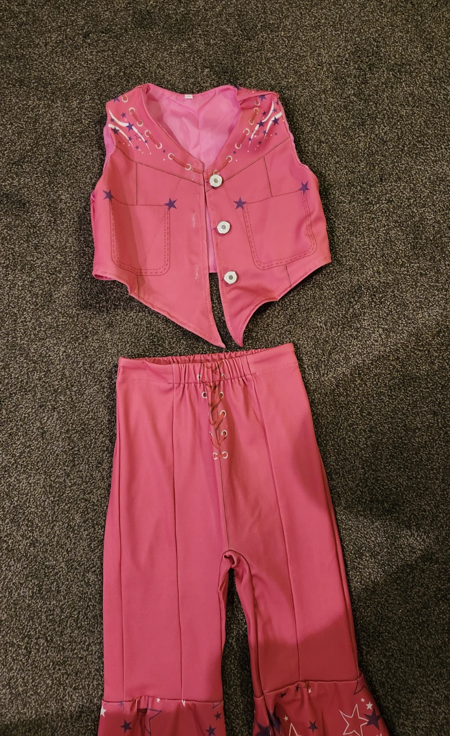 Pink Star-Print Kids Costume Set - photo 3