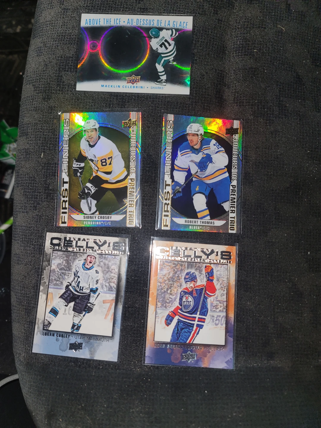 5 Upper Deck Tim Hortons NHL Collector Cards