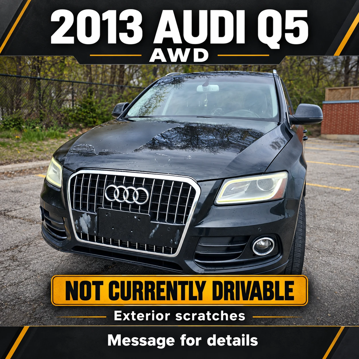 2013 Black Audi Q5 SUV