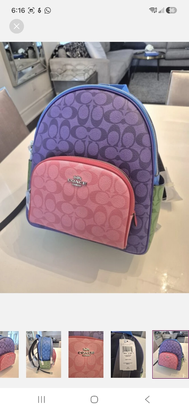 Coach Signature Court Backpack Multicolor - photo 5