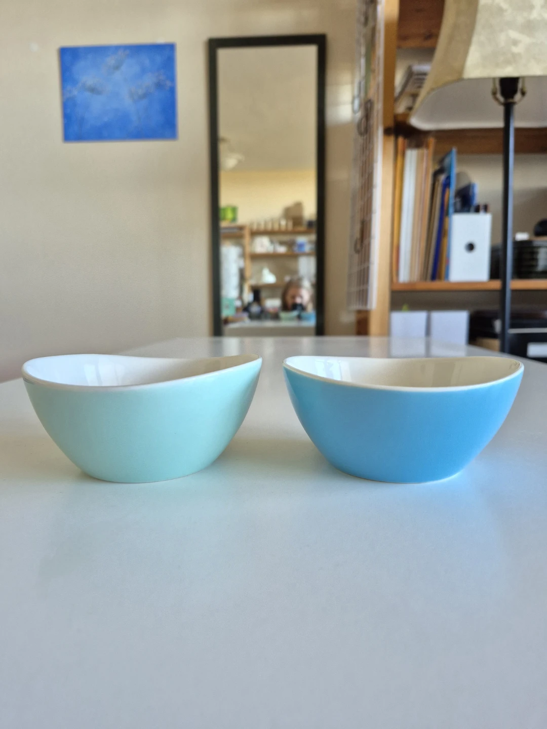 2 bowls (small) Turquoise, Pale Green - photo 5
