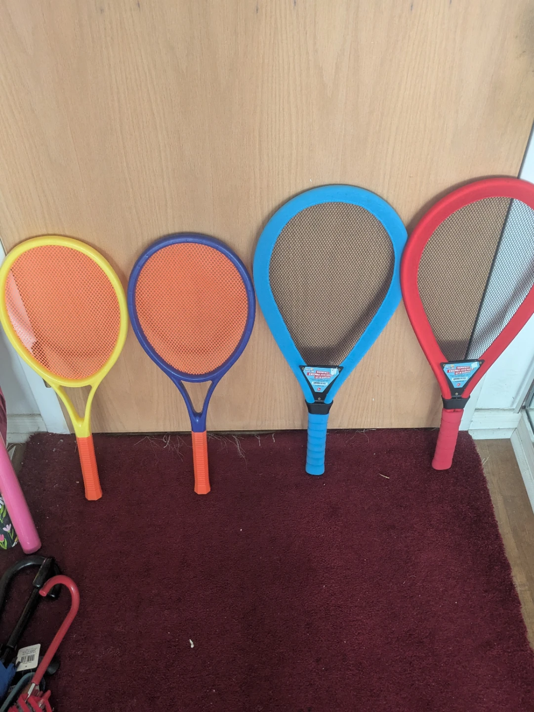Set of 4 Youth Toy Tennis Rackets