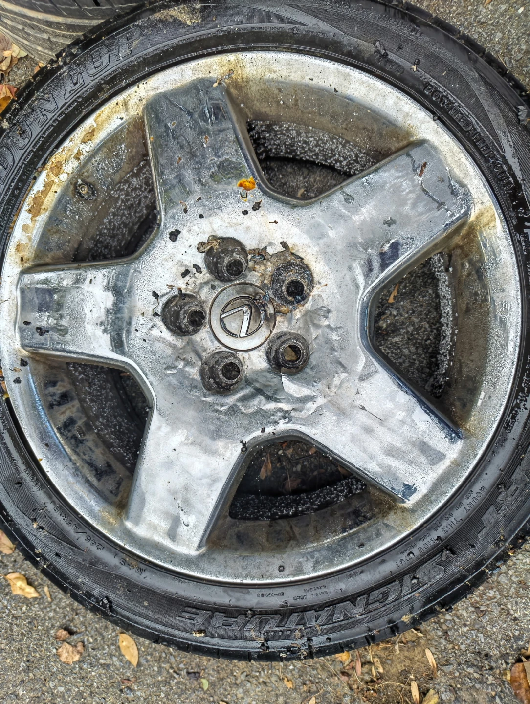 Ls430 Lexus Chrome Wheels with Tires 245/45R18 - photo 2
