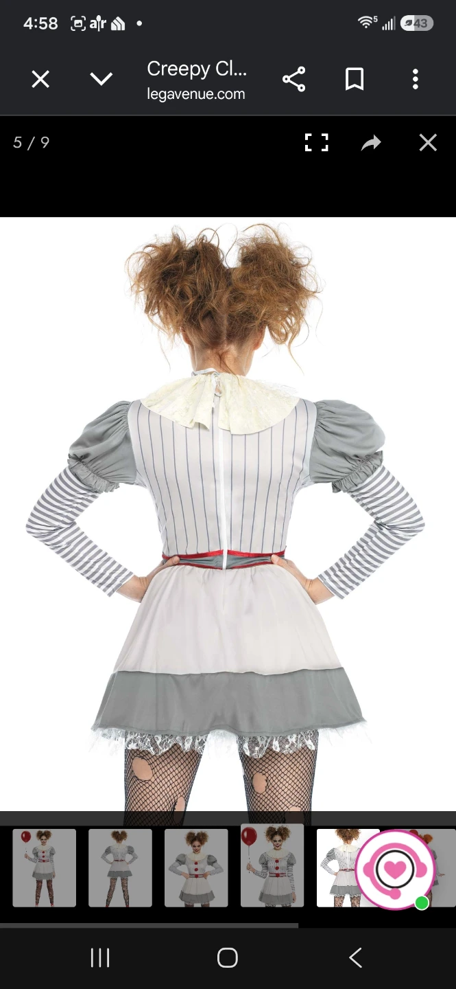 Leg Avenue Creepy Clown Costume - photo 4