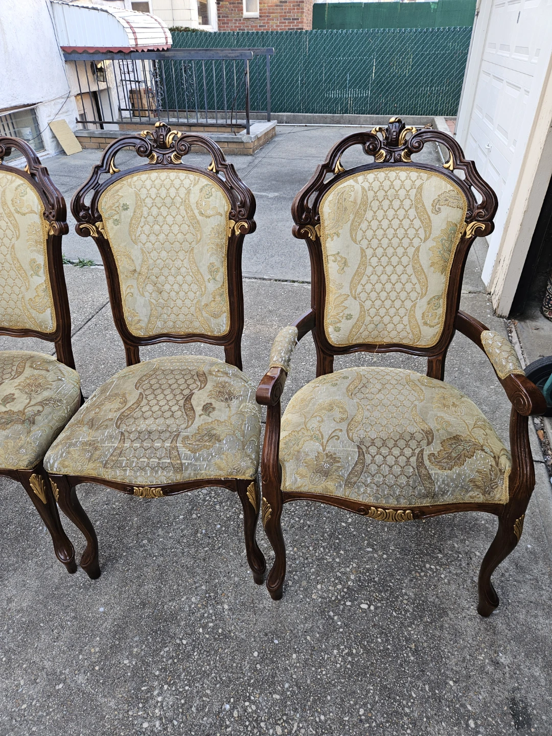 4 beautiful italian louis xv style chairs - photo 2