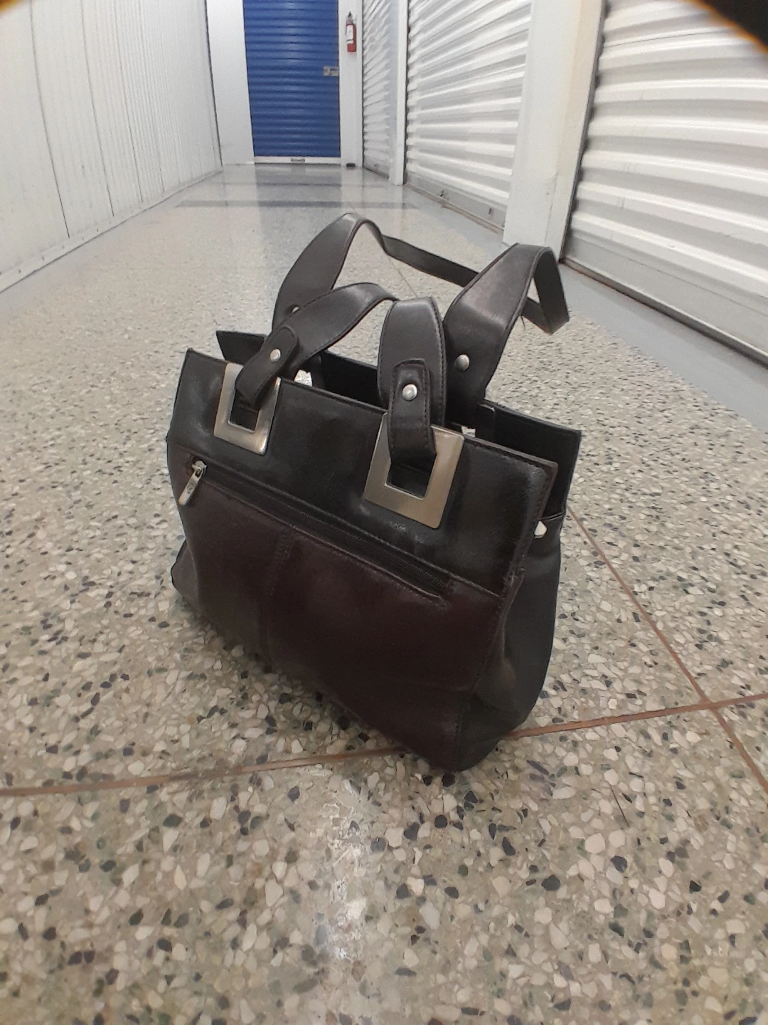 Dark Brown Leather Handbag Original BACI Italy - photo 5