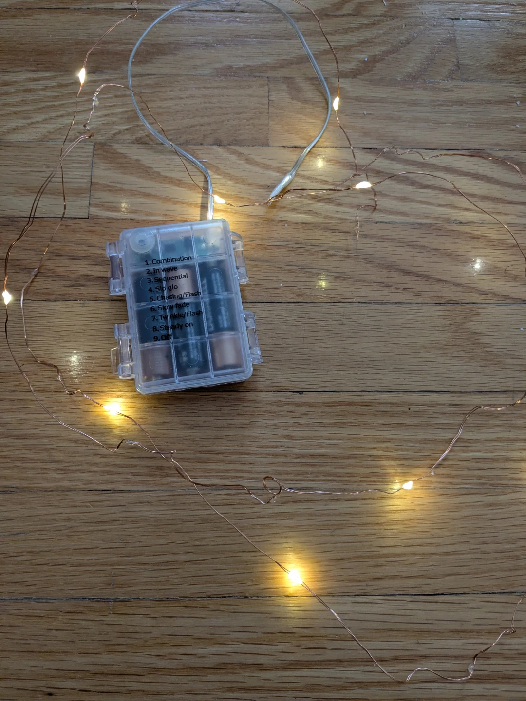 Battery-Operated Copper Wire LED Fairy Lights - photo 4