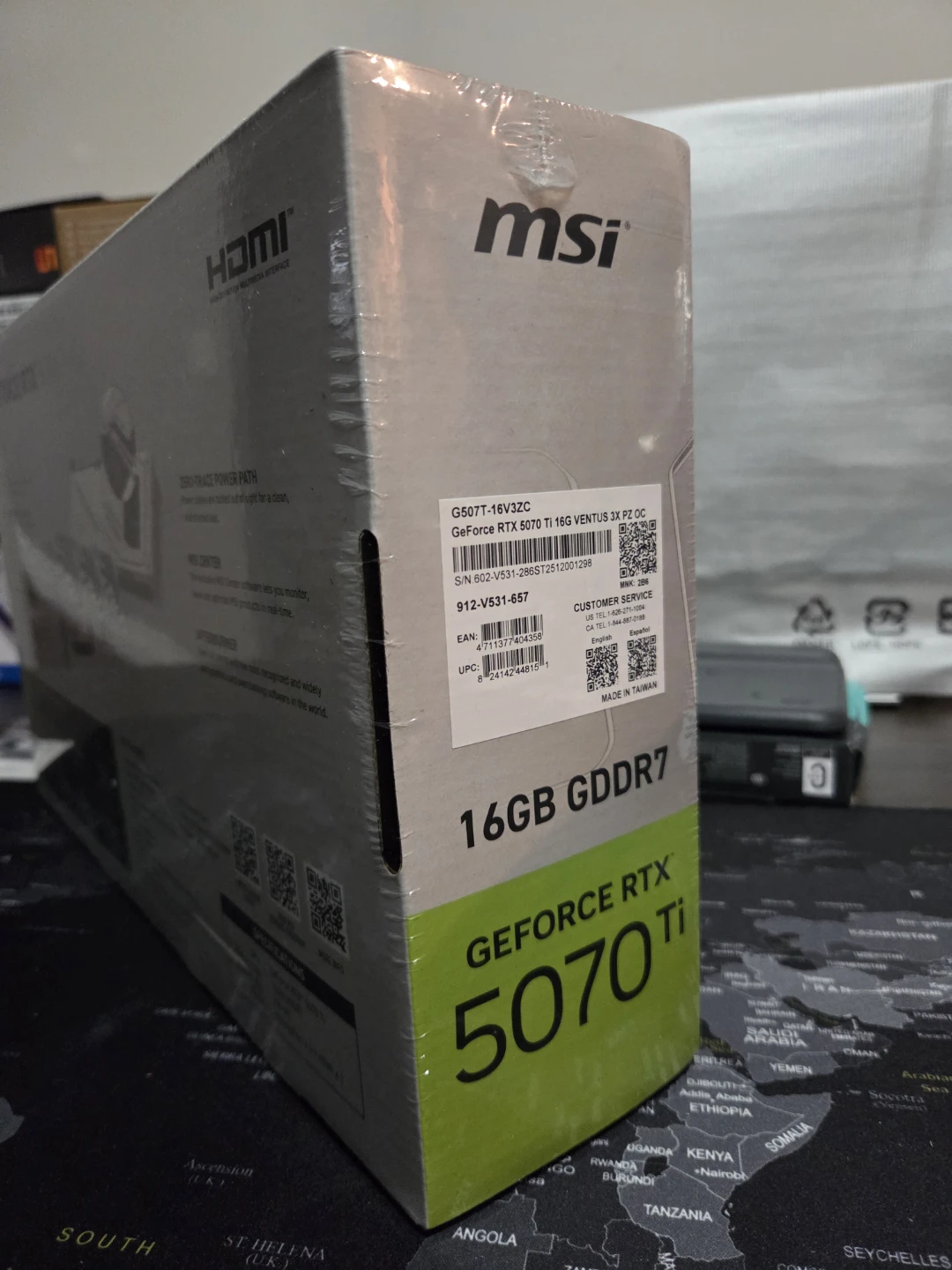 Brand New Sealed MSI 5070 Ti Ventus 3X PZ White - photo 4