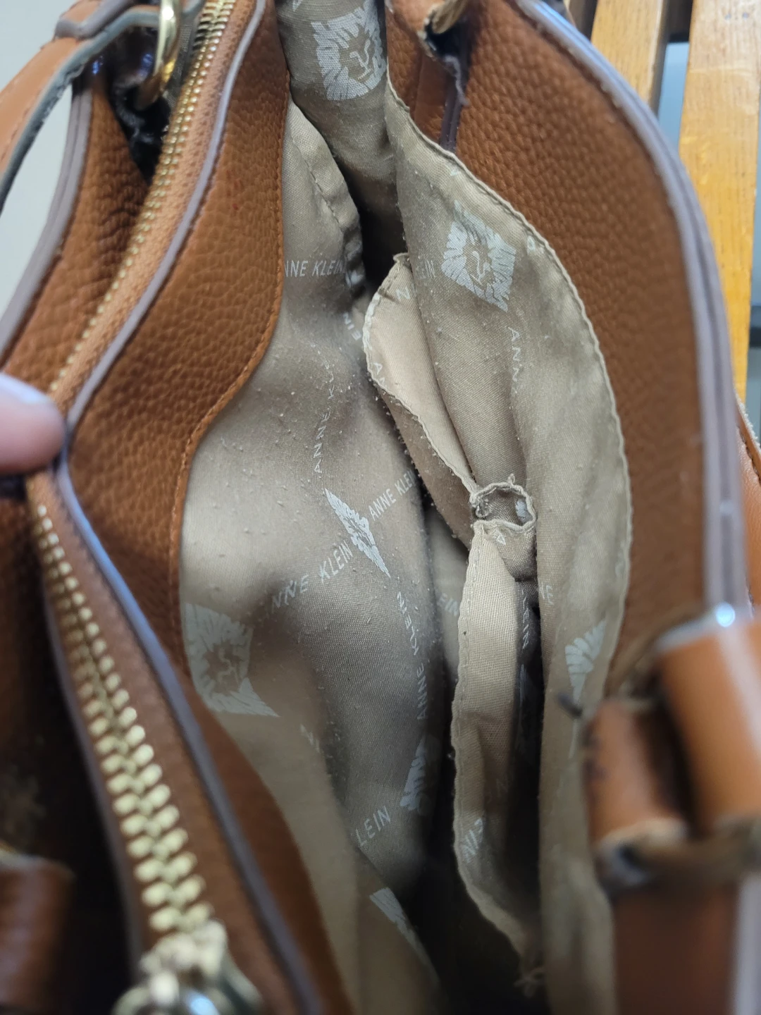 Anne Klein Brown Structured Handbag - photo 5