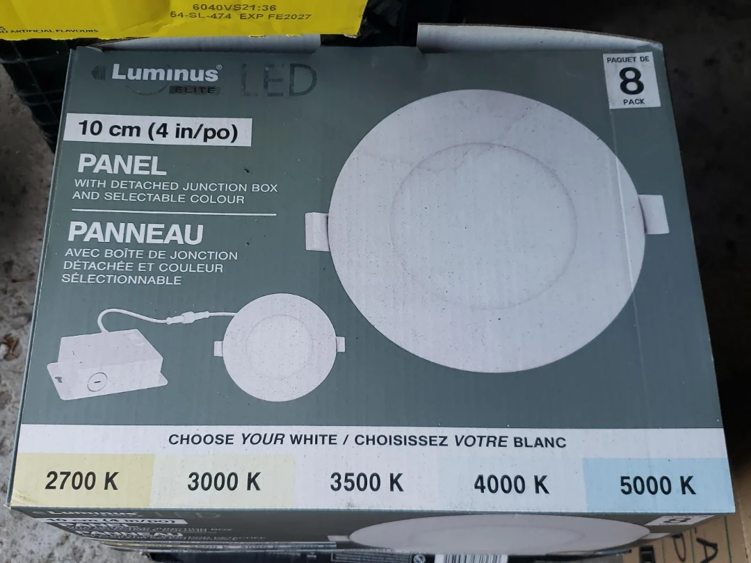Luminus Elite 4 Inch LED Panel Light 8 Pack