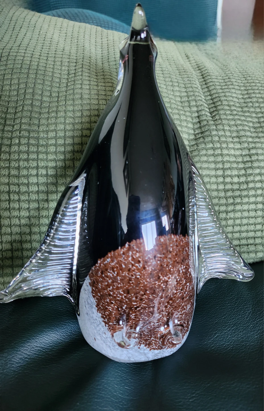 Elegant Glass Penguin Figurine