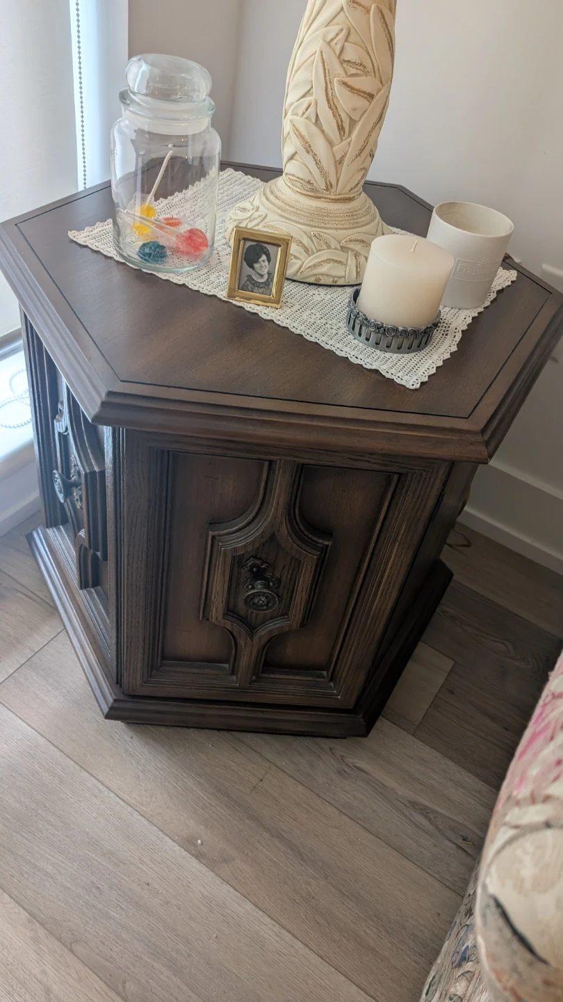 Vintage Octagonal Side Table - photo 4