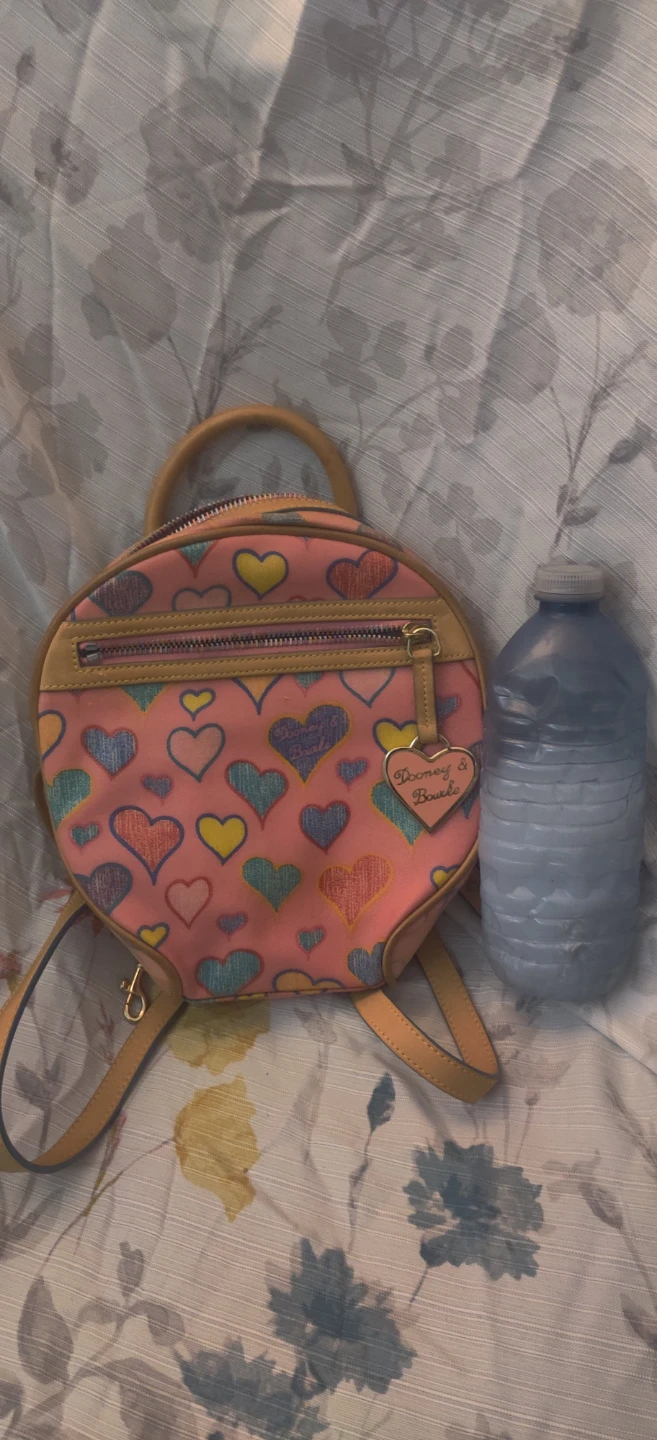 Dooney & Bourke heart print mini backpack