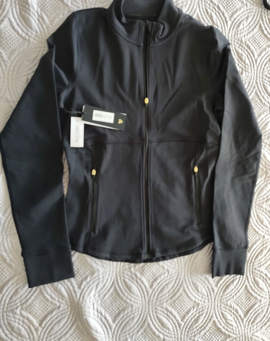 Aritzia Golden Relay Black Jacket