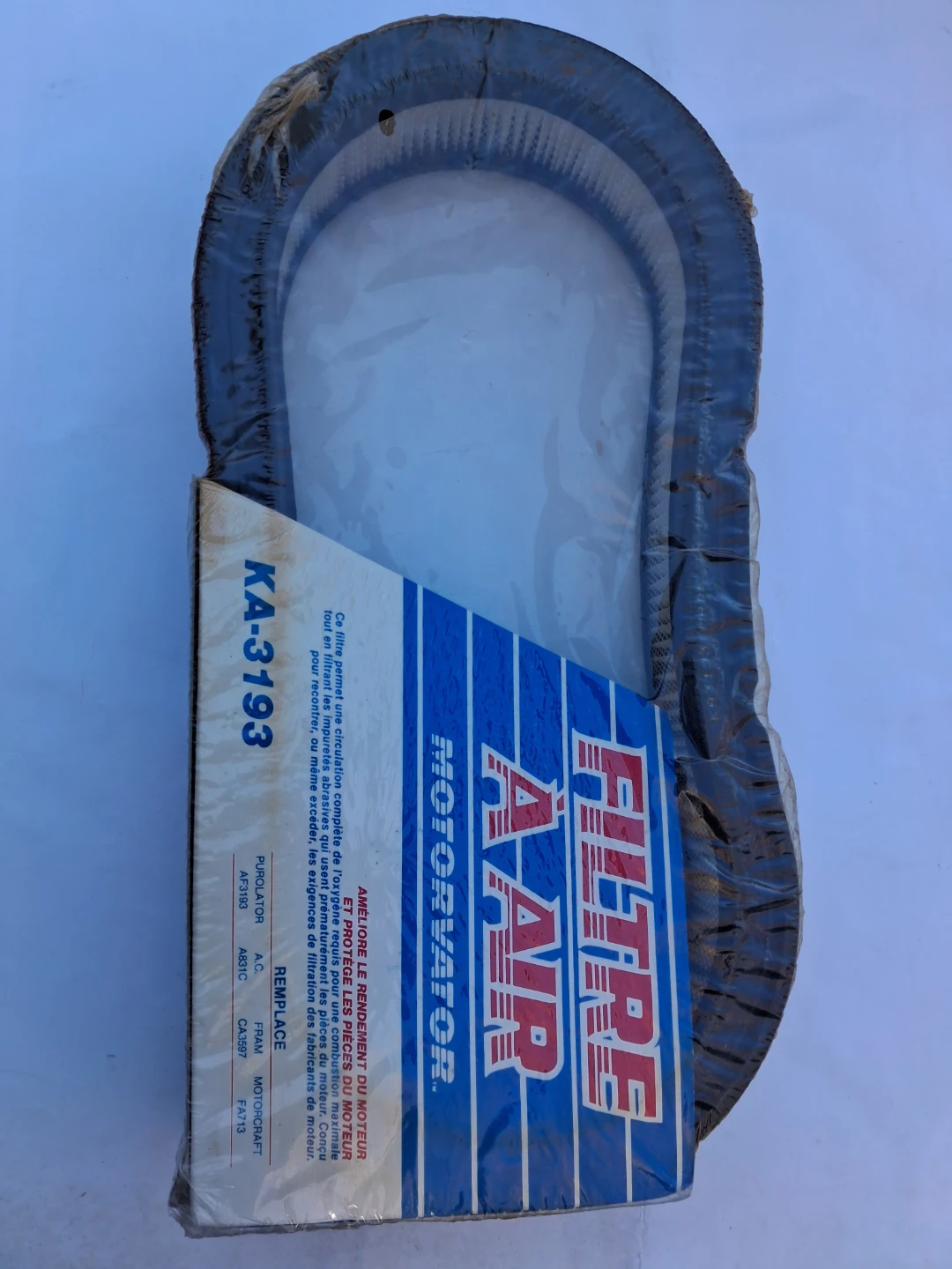 Un-opened Motorvator Air Filter KA-3193 - photo 2