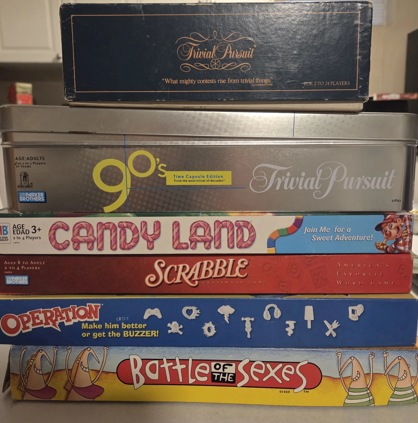 Lot of 6 Vintage Board Games