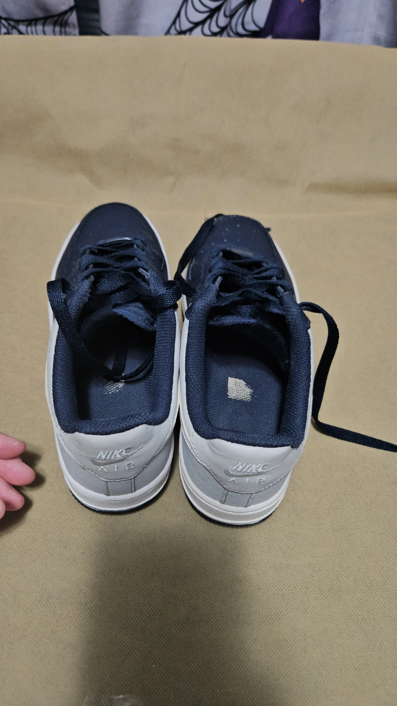 Nike Air Force 1 Low Sneakers – Navy Blue/White/Gray - photo 3