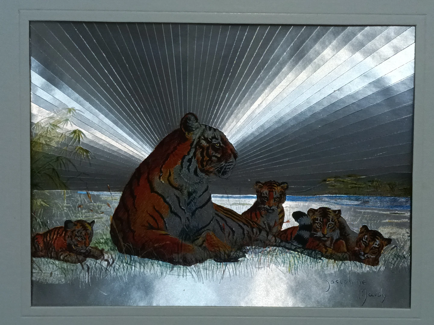 Josephine Marsh Tiger Print Metal Art - photo 3