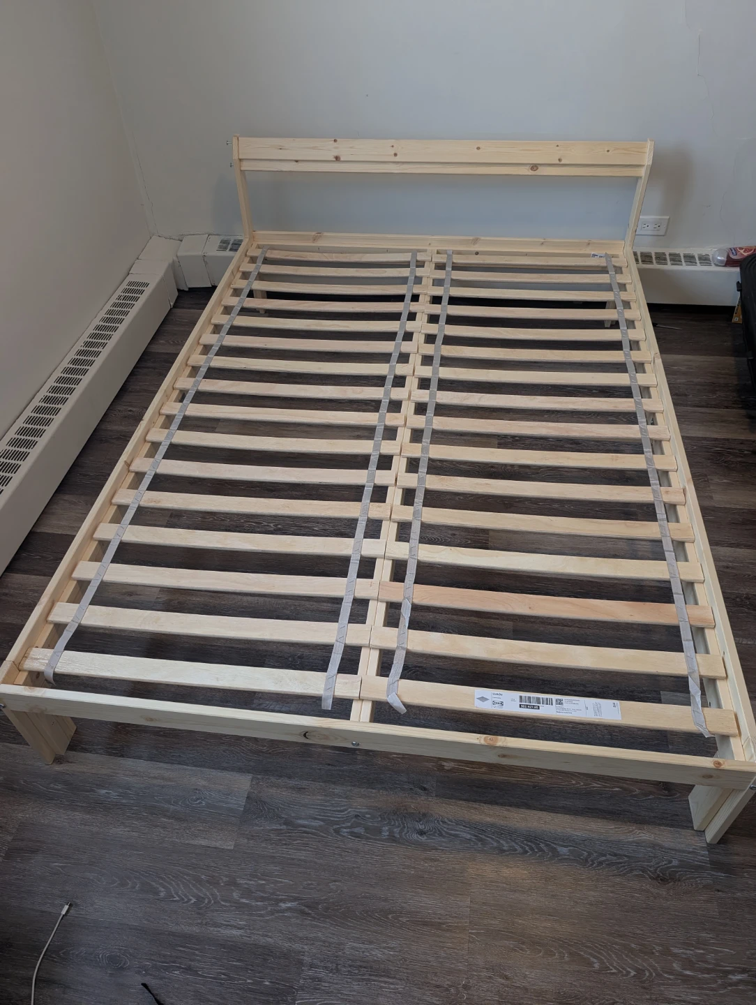 Bed Frame, pine, Full / Double, Mattress