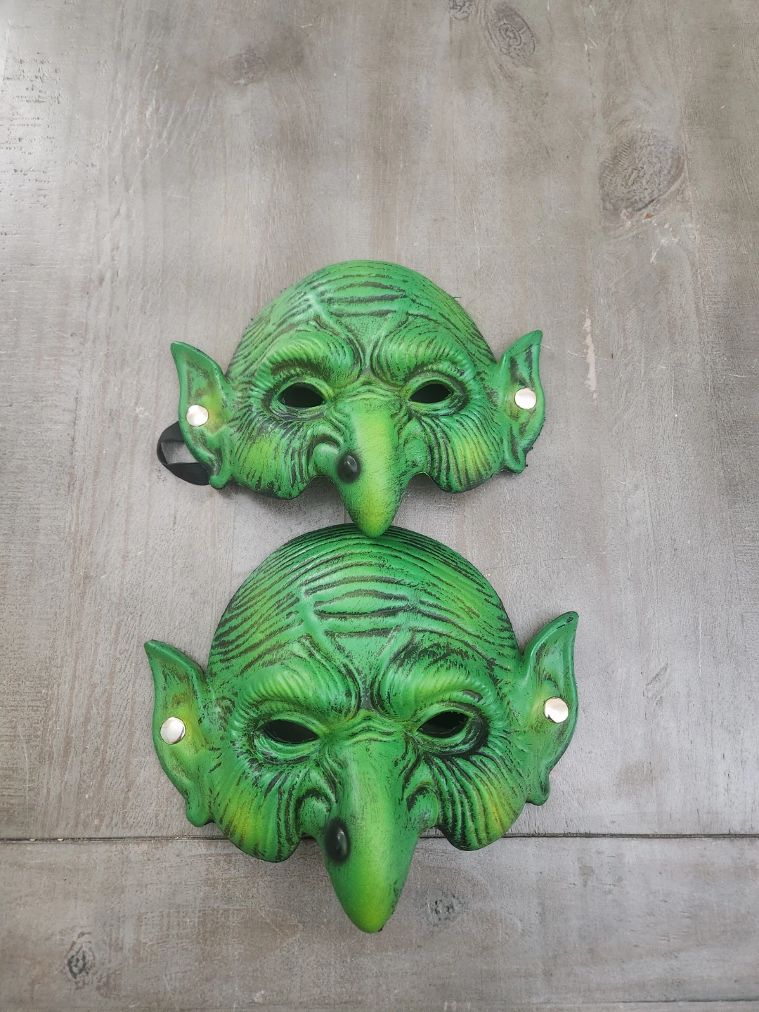 Set of Two Green Goblin Masks