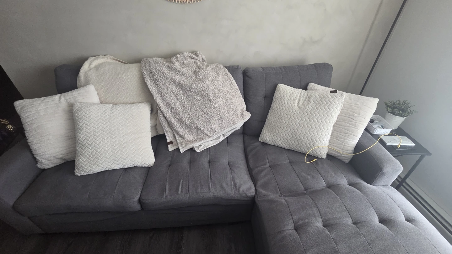 Sectional Couch + Oversized Ottoman - photo 3
