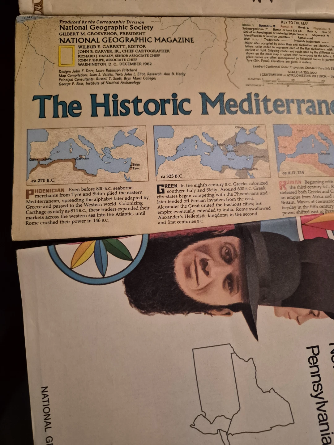Vintage National Geographic Society Maps Collection - photo 5