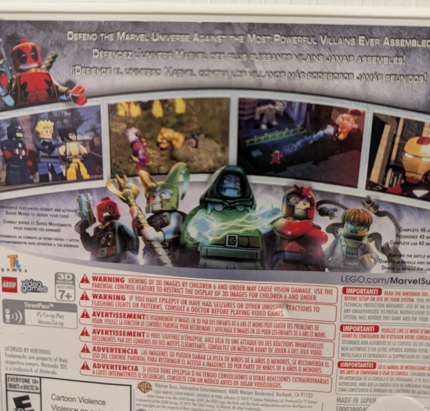 Lego Marvel for the Nintendo 3DS - photo 2