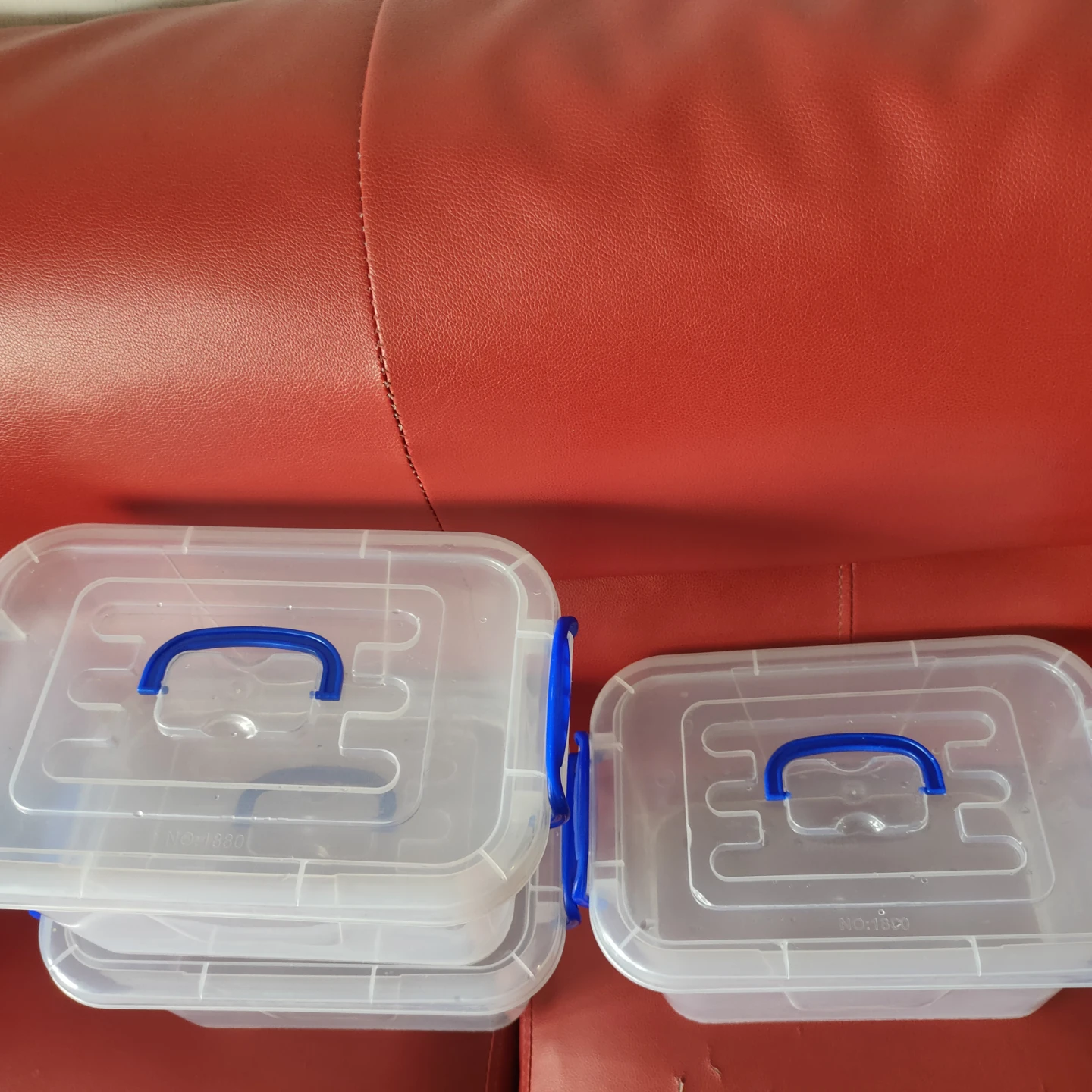 Set of 3 Clear Plastic Storage Bins - photo 3