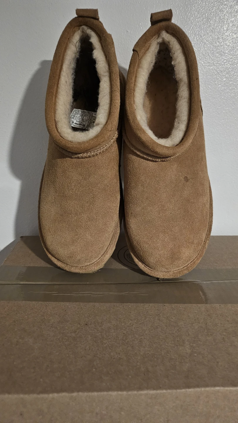 Bearpaw Suede Ankle Boots Brown