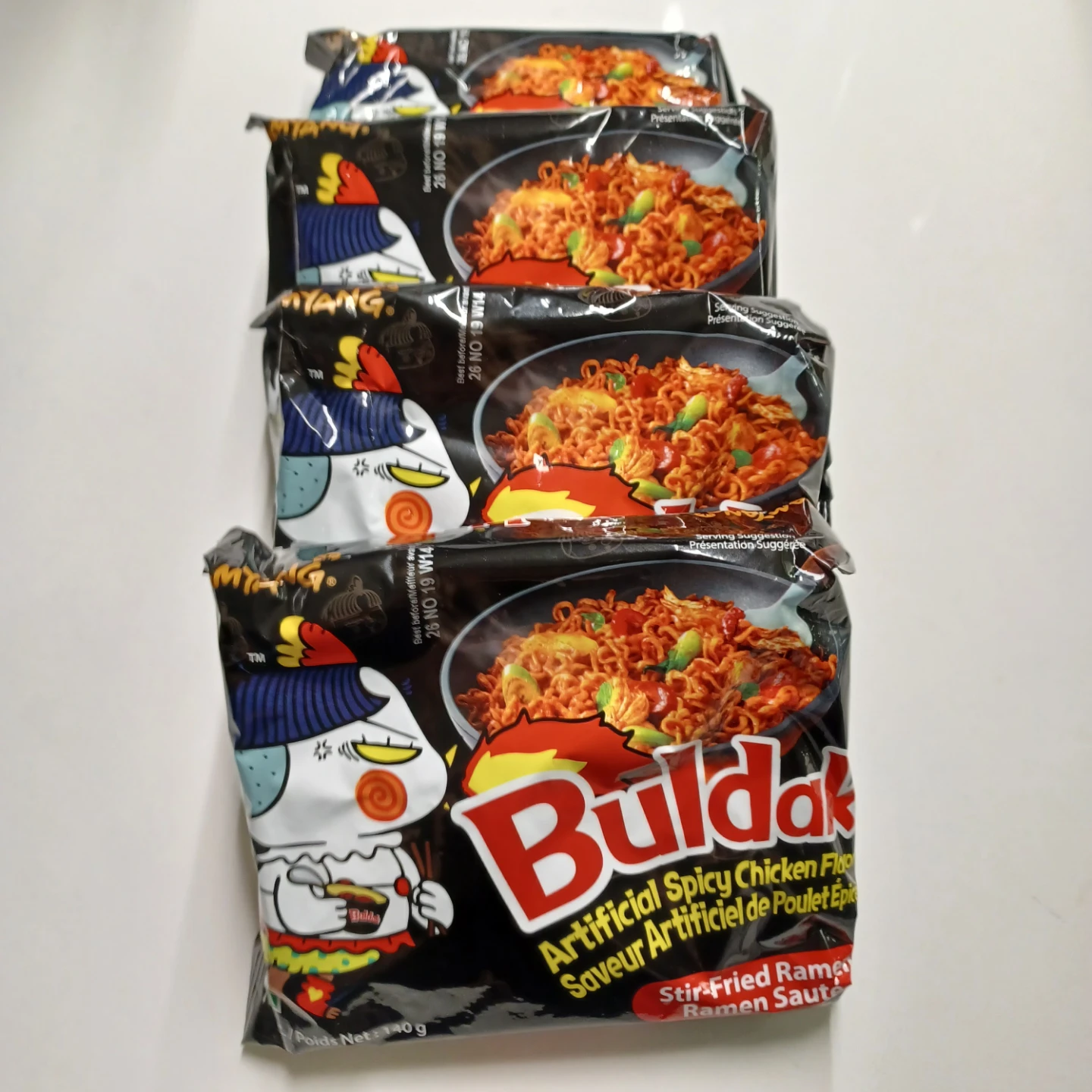 Buldak Ramen Spicy Chicken Flavour x 4
