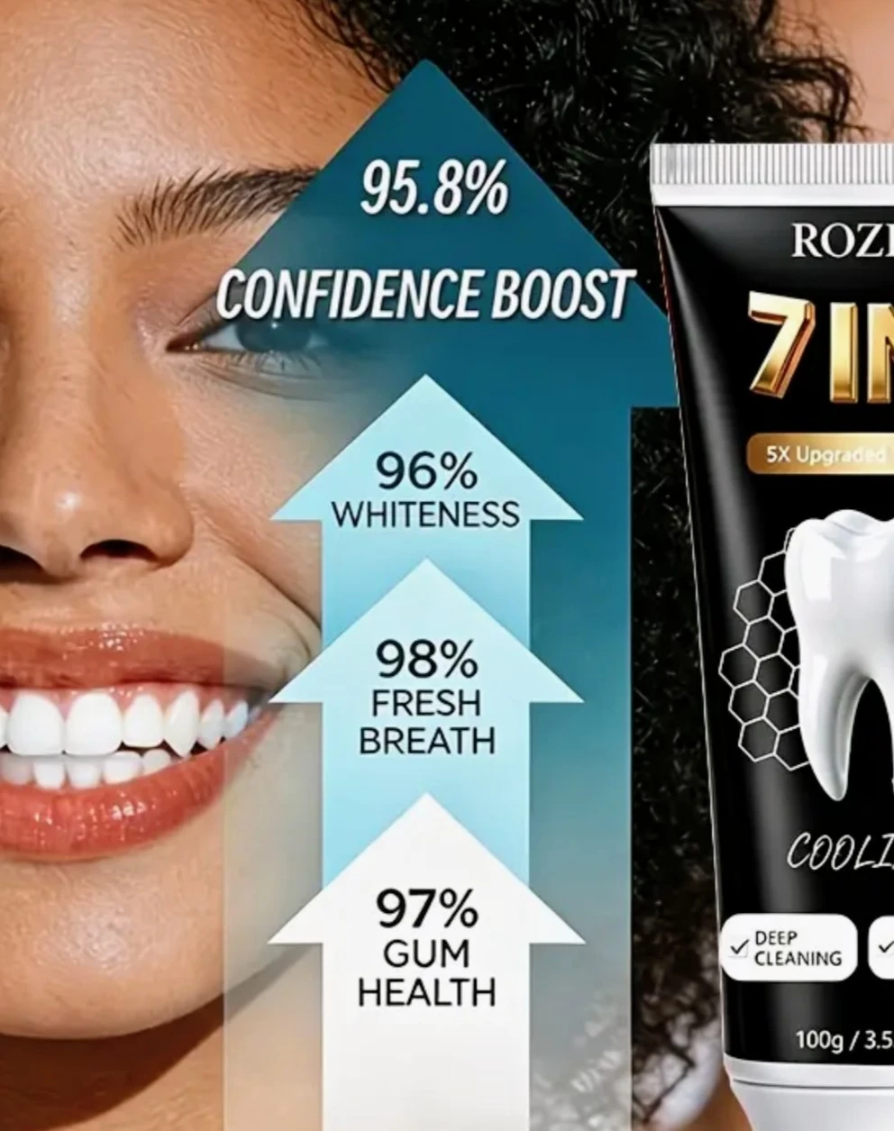 Rozino 7-in-1 Cooling Toothpaste 100g - photo 2