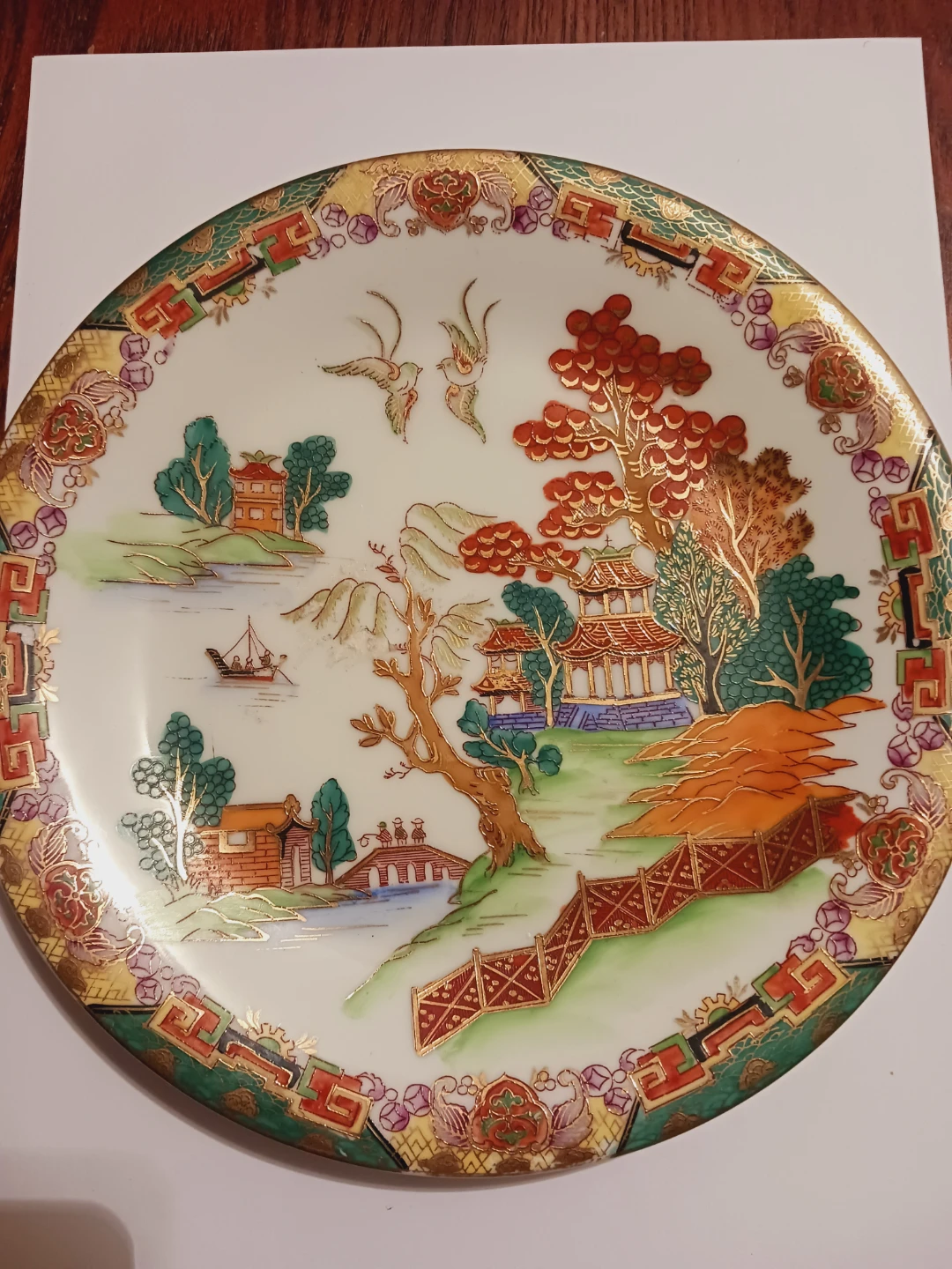 Beautiful Hand Painted in Occupied Japan Decorative Plate - photo 2