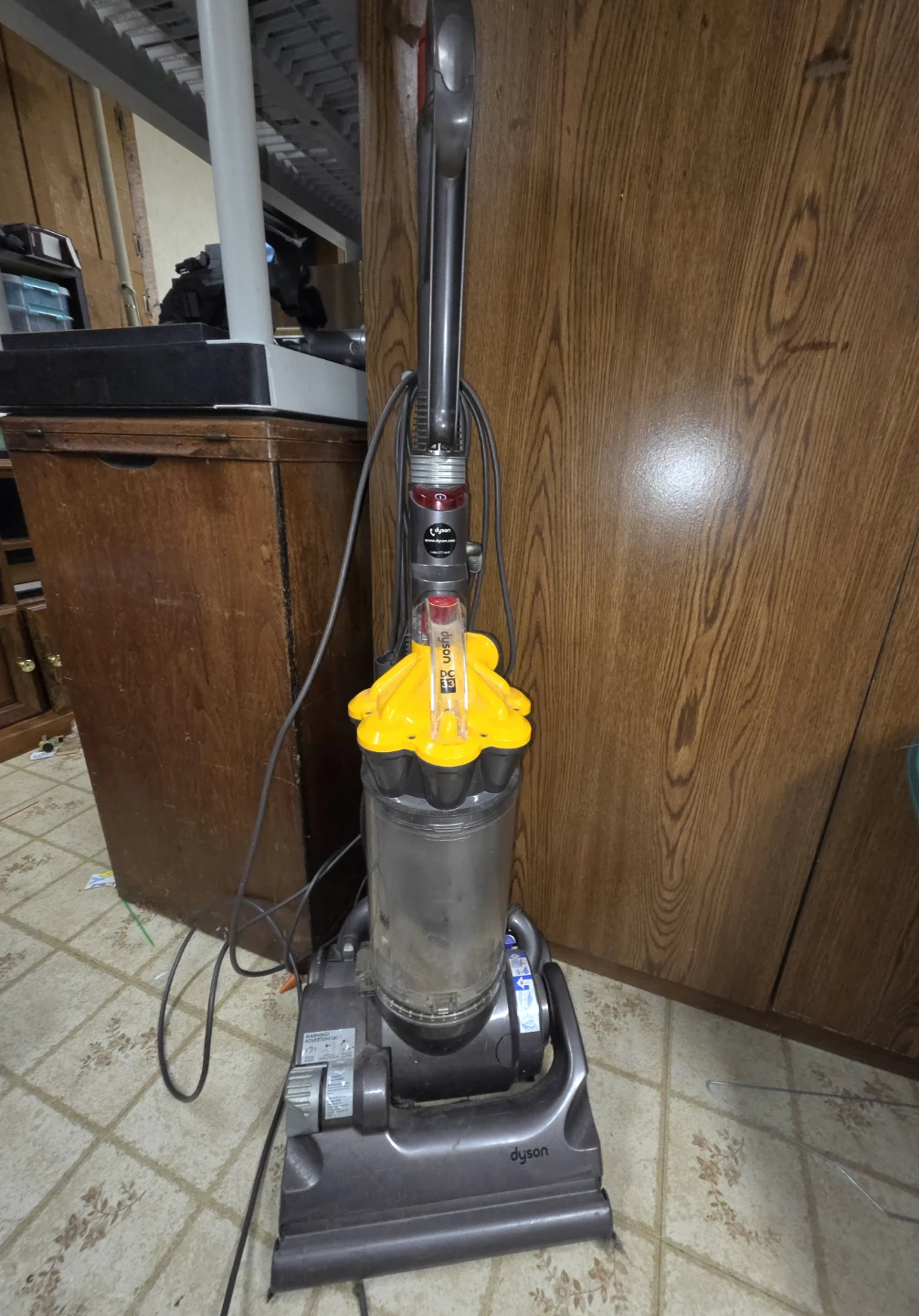 Dyson DC33 Multi Floor upright bagless vacuum cleaner.