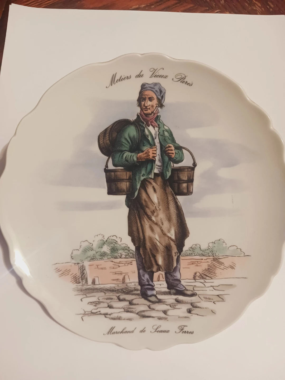 Limoges France Metiers du Vieux Paris Decorative Plate