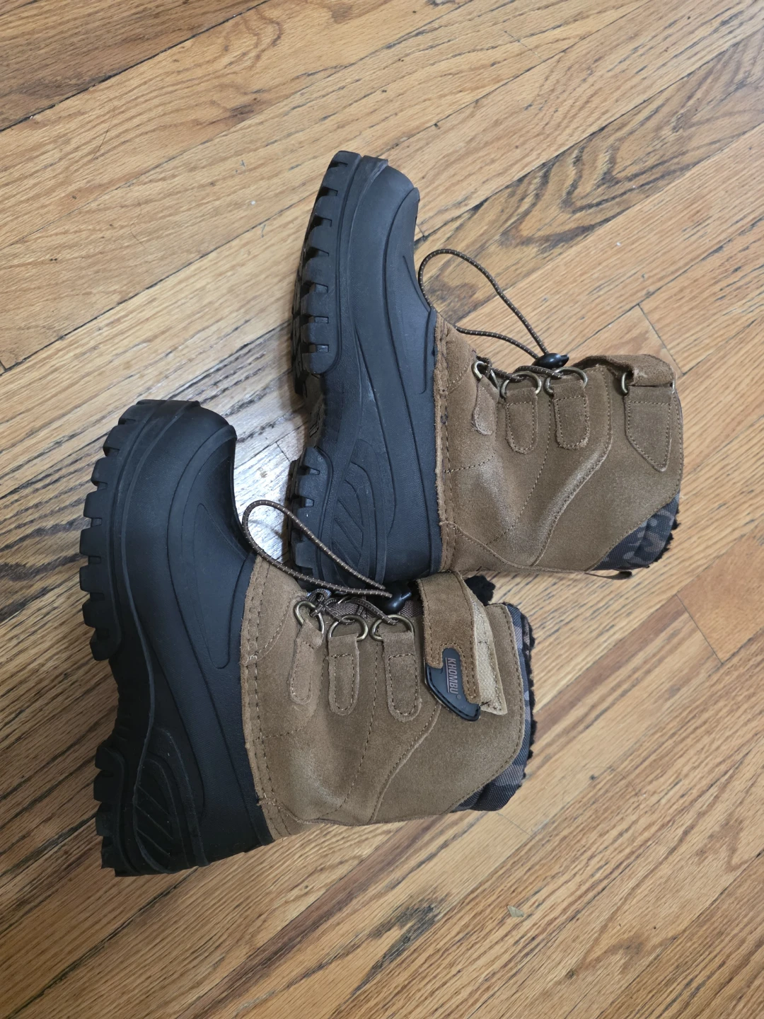 Khombu Kids Snow Boots Brown Size 1M - photo 2