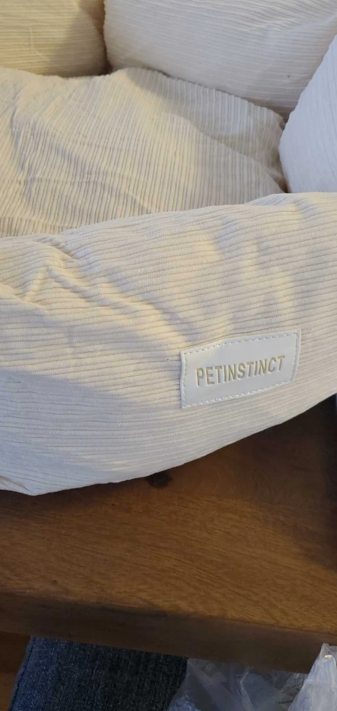 Petinstinct Cream Corduroy Pet Bed