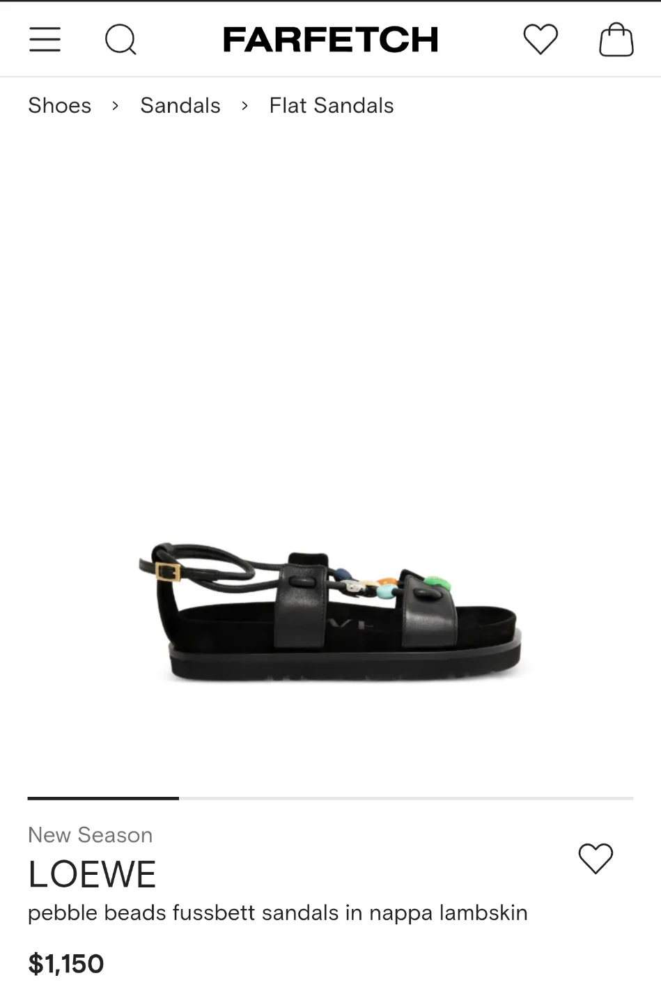 Loewe × Paula Ibiza Pebble Beads Fussbett Sandals Size 38 - photo 4