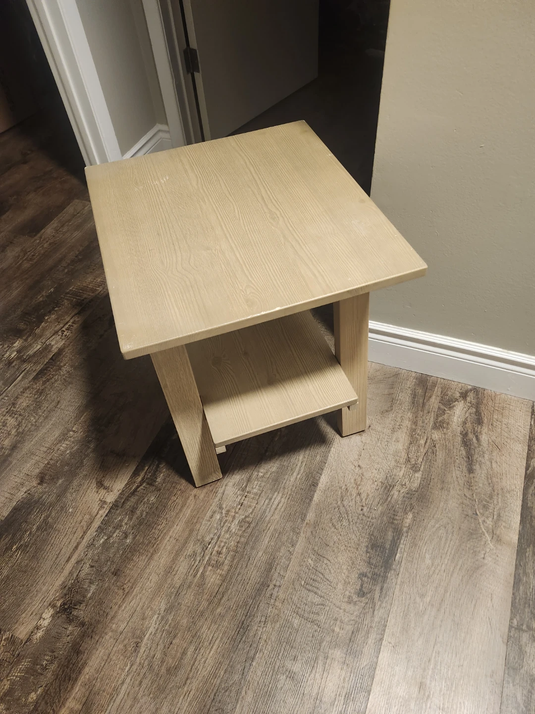 Light Wood End Table