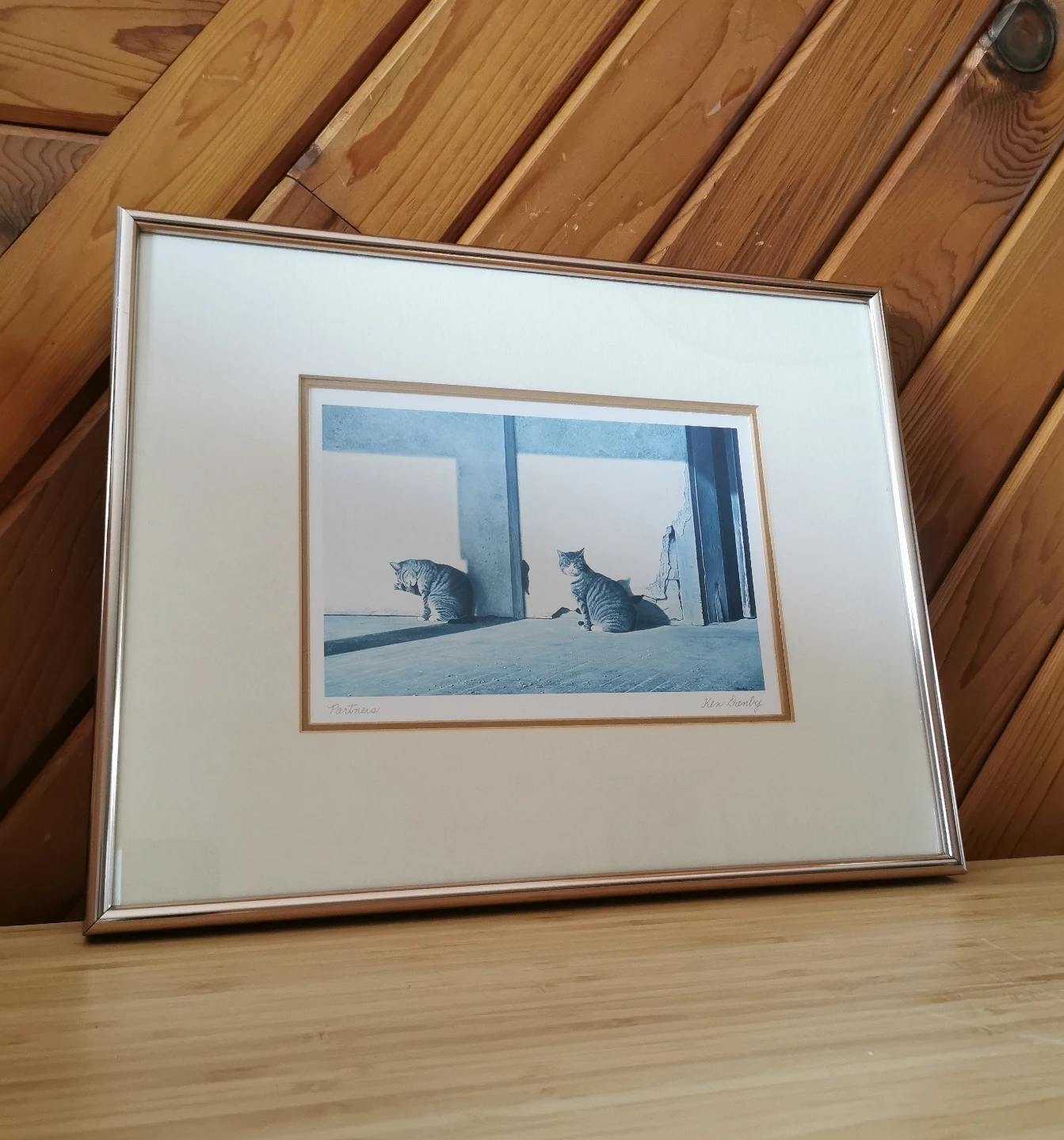 Vintage Ken Danby Partners Cat Art Print Framed - photo 3