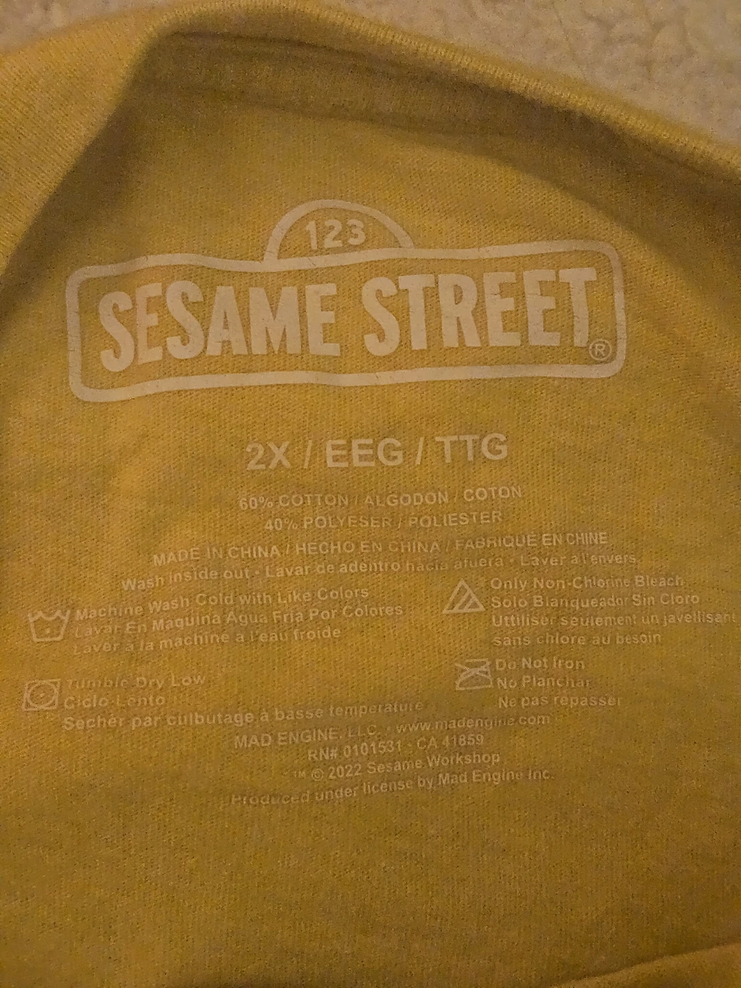Sesame Street Big Bird Yellow T-Shirt - photo 5