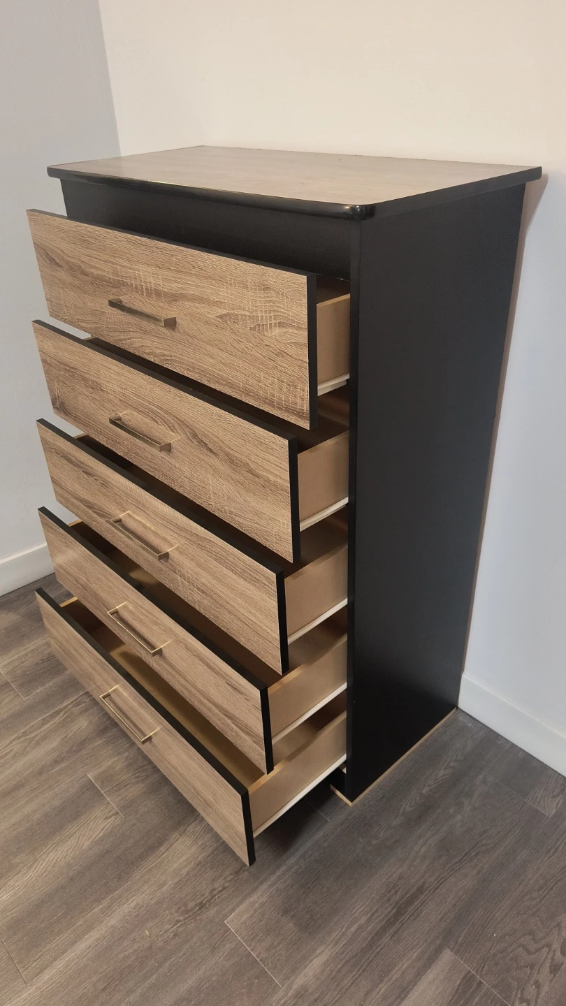 5-Drawer Wood Finish Chest - photo 3