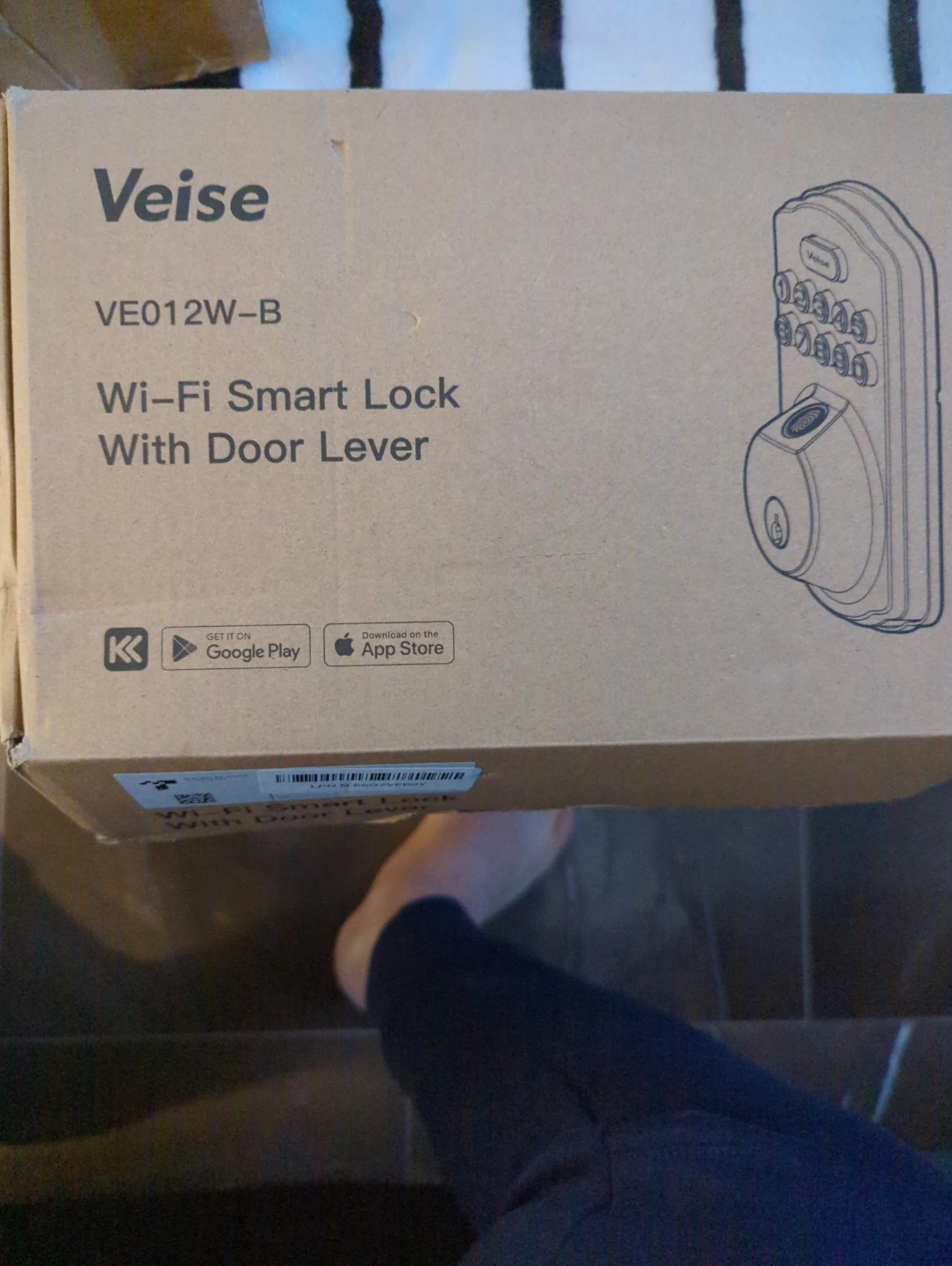 Veise VE012W-ByWi-Fi Smart Lock with Door Lever