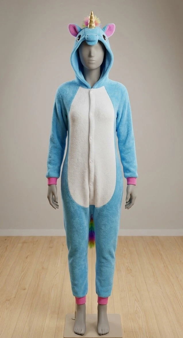 New Blue Unicorn Onesie costume/pajamas