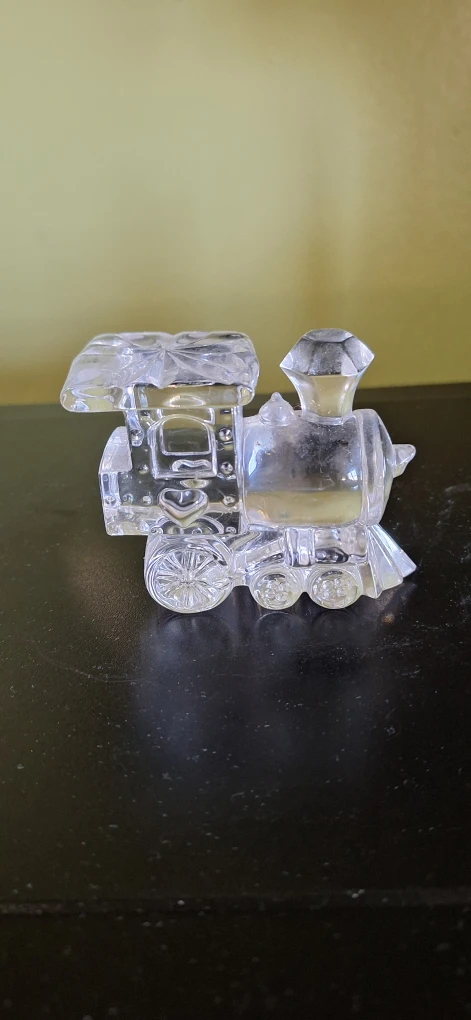 Clear Glass Train Figurine - photo 3
