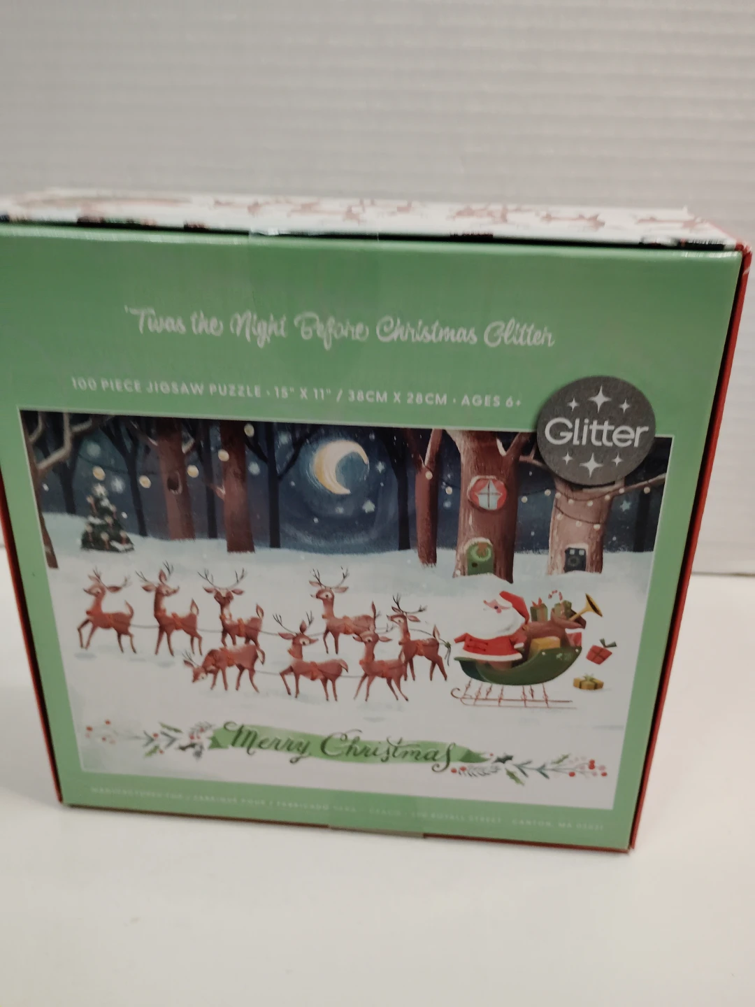 Merry Christmas Glitter Jigsaw Puzzle 100 Pieces - photo 2